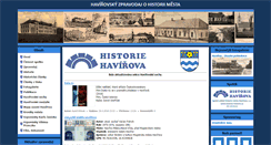 Desktop Screenshot of havirov-historie.cz